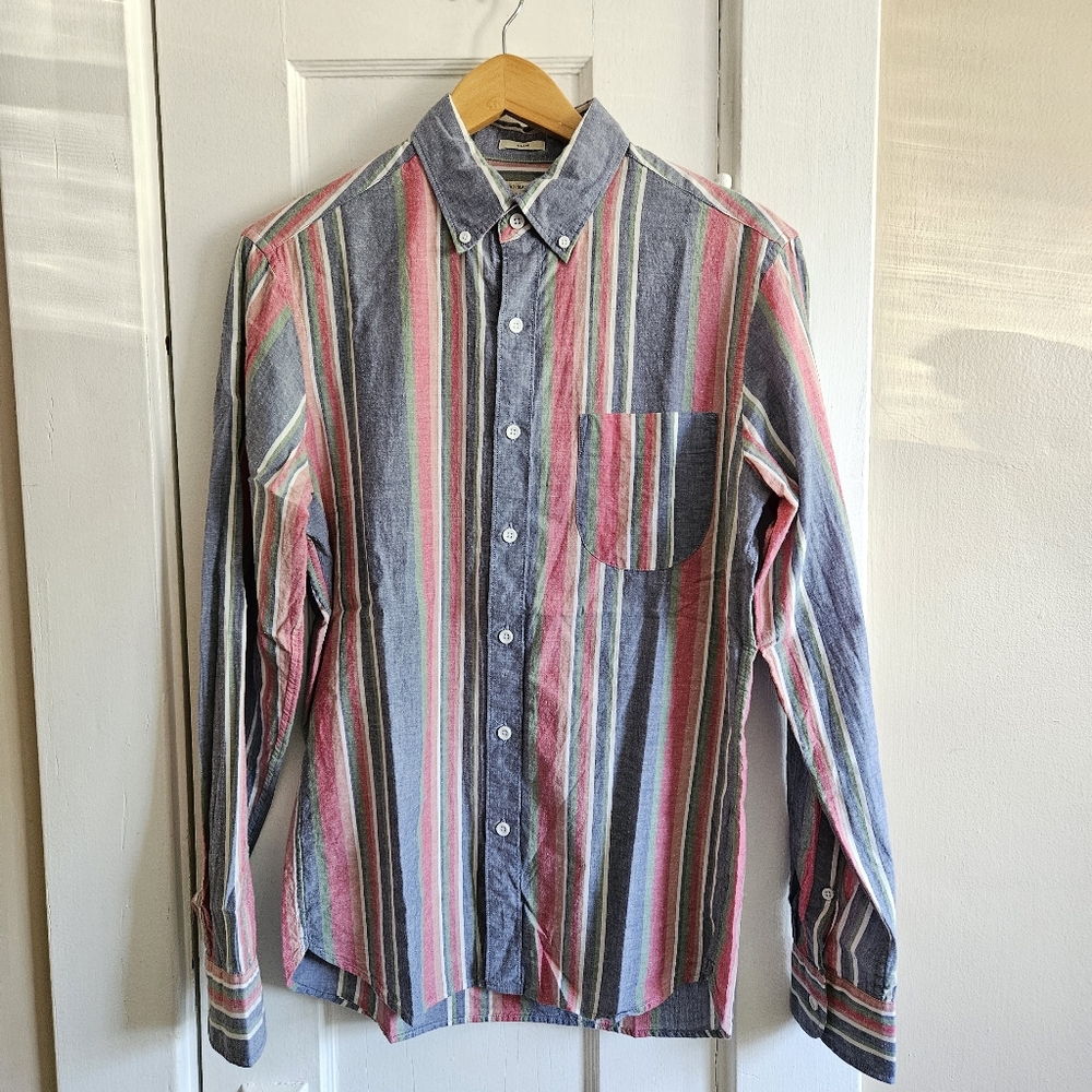 J. Crew Striped Long Sleeve Button-up